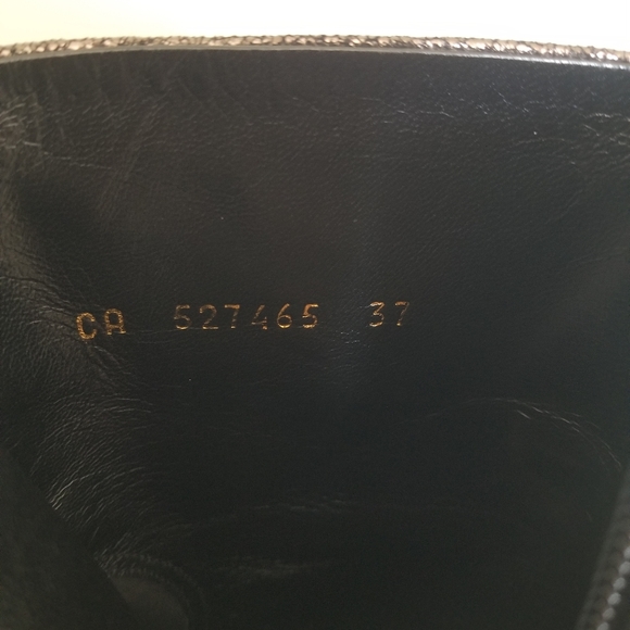 Saint Laurent Lou Bootie Gunmetal Size 37 US 7 - Picture 9 of 11